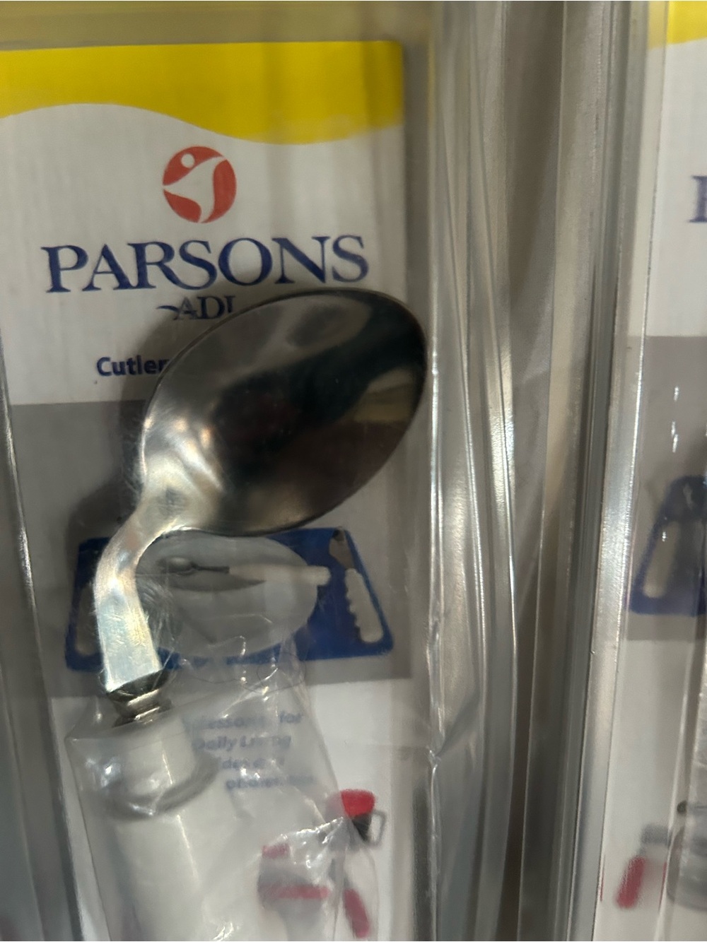 Parsons 2 x Silver Assistive Spoon - Stainless Steel